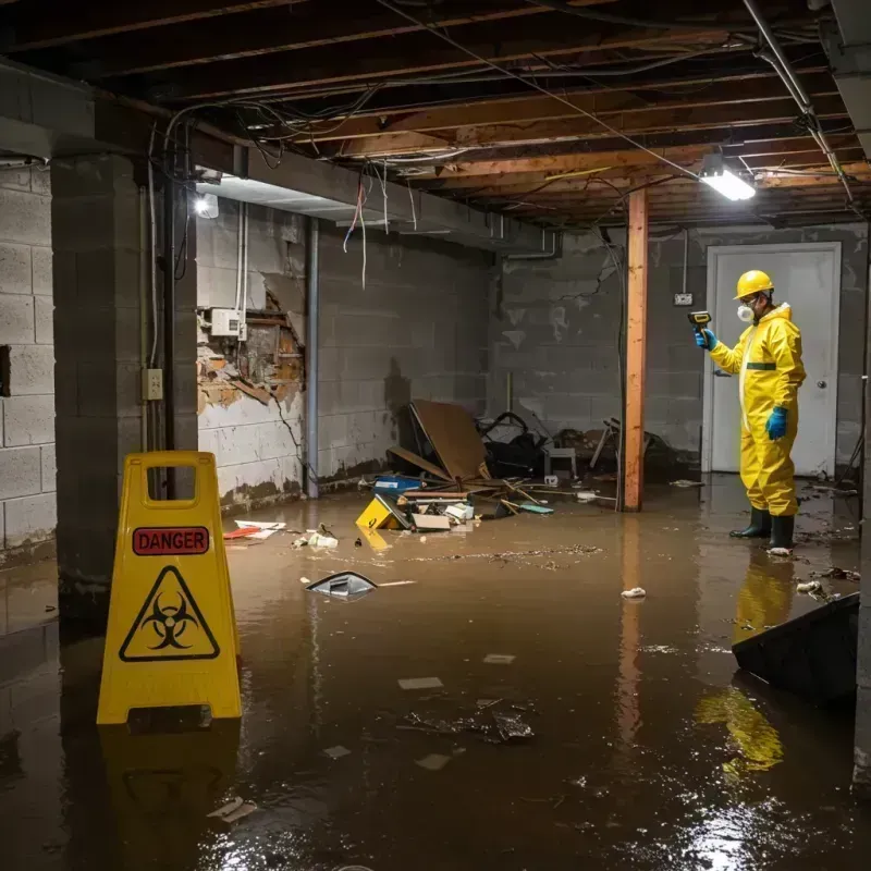 Flooded Basement Electrical Hazard in Hartford, VT Property